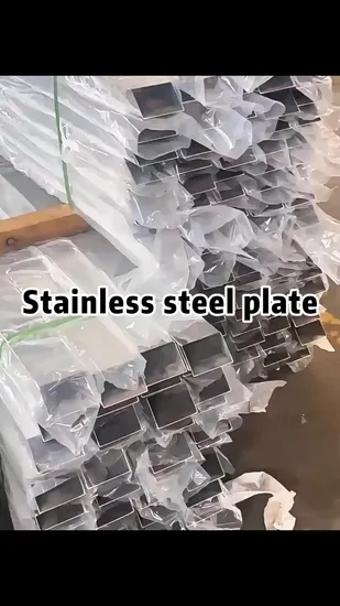 Forma rettangolare ASTM Standard Ess Origine 202 201 2205 2205 2507 904L 430 Materiale 600 g Superficie a specchio 0,65 mm Spessore 2 mm Tubo in acciaio inossidabile senza saldatura